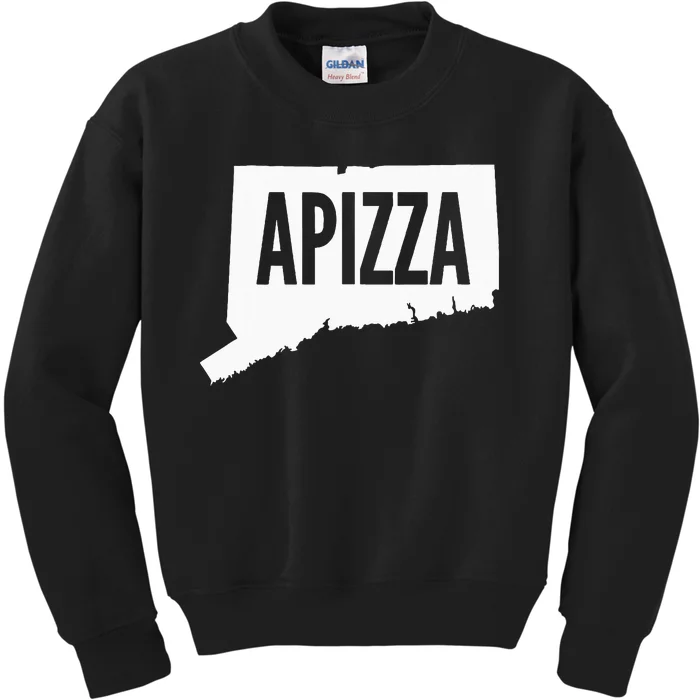 New Haven Style Apizza In Connecticut Kids Sweatshirt