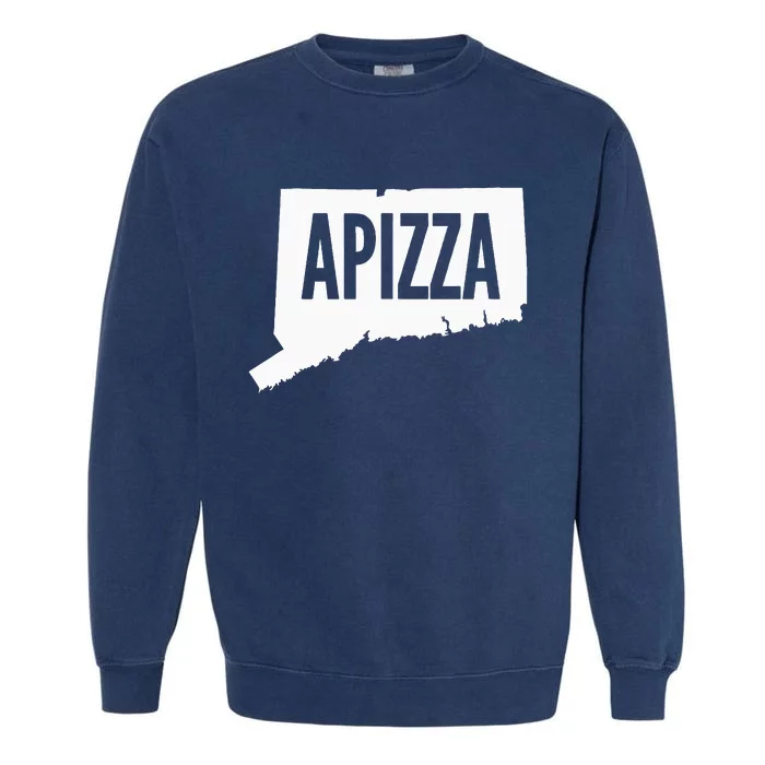 New Haven Style Apizza In Connecticut Garment-Dyed Sweatshirt