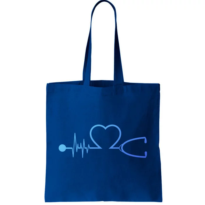 Nurse Heartbeat Stethoscope Gift Tote Bag