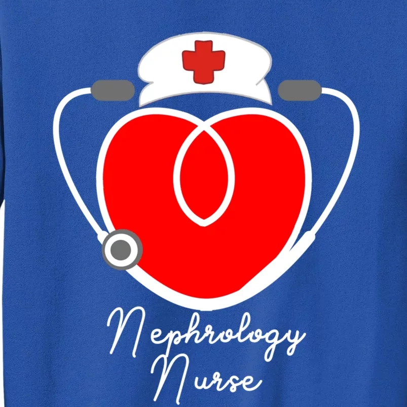 Nurse Heart Stethoscope For Nephrology Nurse Halloween Cute Gift Tall Sweatshirt