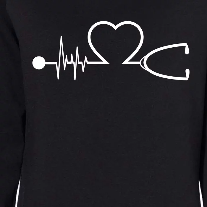 Nurse Heartbeat Stethoscope Gift Womens California Wash Sweatshirt