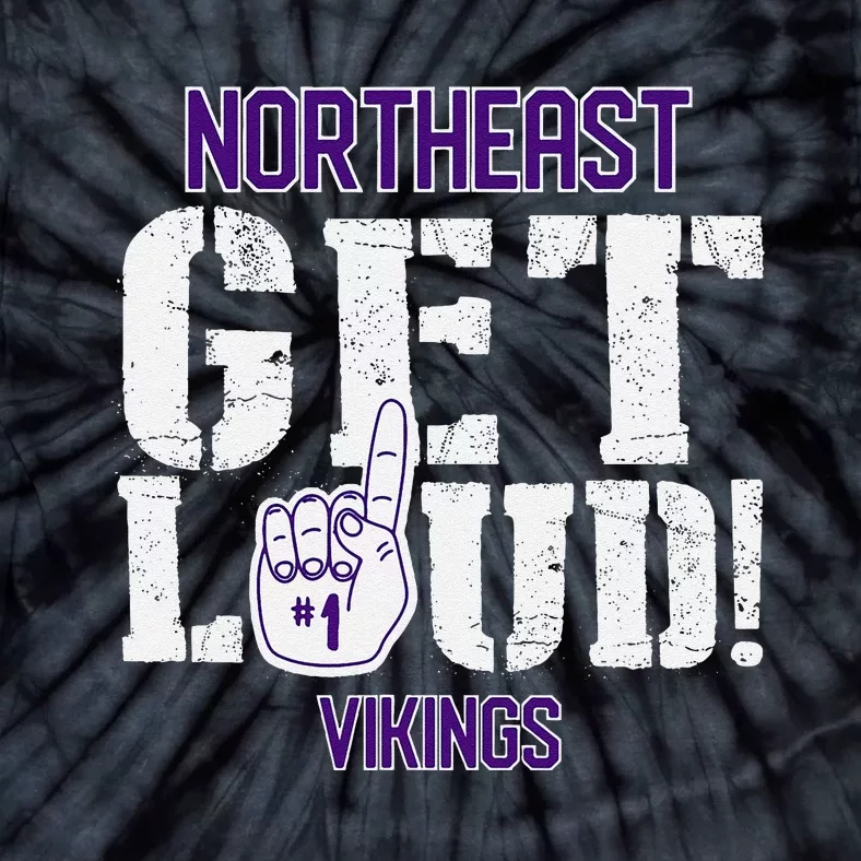 Northeast High School Get Loud Vikings Tie-Dye T-Shirt