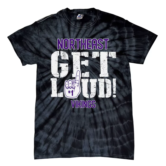 Northeast High School Get Loud Vikings Tie-Dye T-Shirt