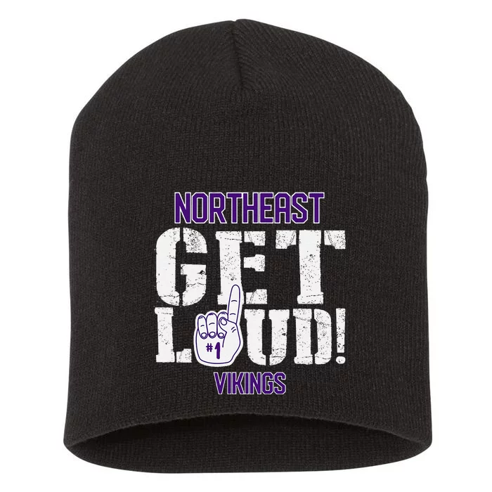 Northeast High School Get Loud Vikings Short Acrylic Beanie