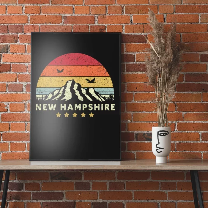 New Hampshire Shirt. Retro Style NH, USA Poster