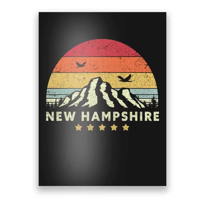 New Hampshire Shirt. Retro Style NH, USA Poster