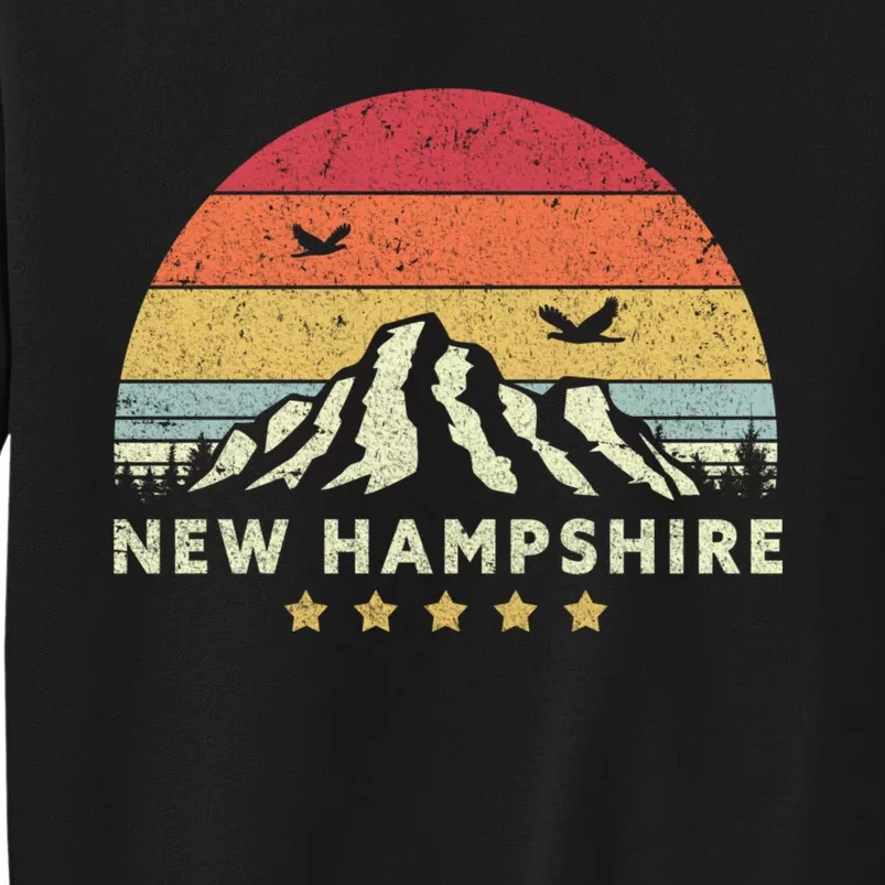 New Hampshire Shirt. Retro Style NH, USA Tall Sweatshirt