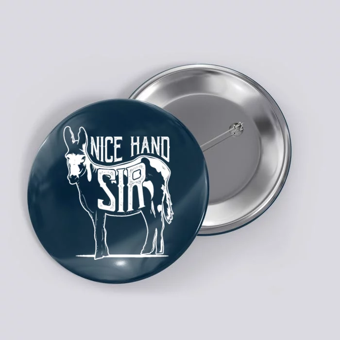 Nice Hand Sir Donkey Poker Funny Gambling Design Button