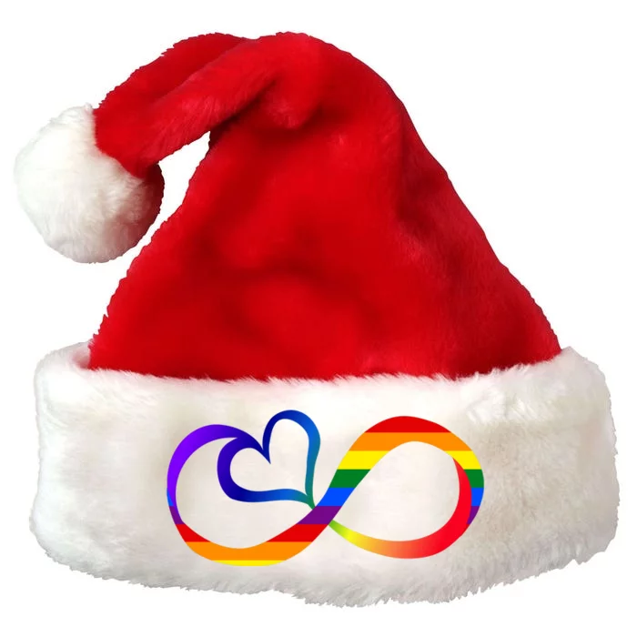 Neurodiversity Heart Symbol Premium Christmas Santa Hat