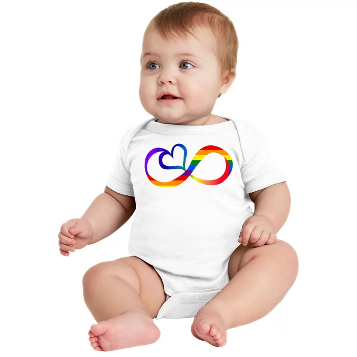 Neurodiversity Heart Symbol Baby Bodysuit