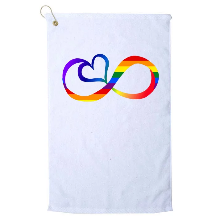 Neurodiversity Heart Symbol Platinum Collection Golf Towel