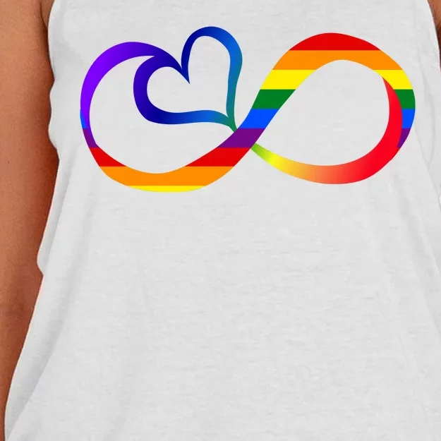 Neurodiversity Heart Symbol Women's Knotted Racerback Tank