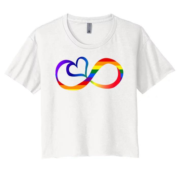 Neurodiversity Heart Symbol Women's Crop Top Tee