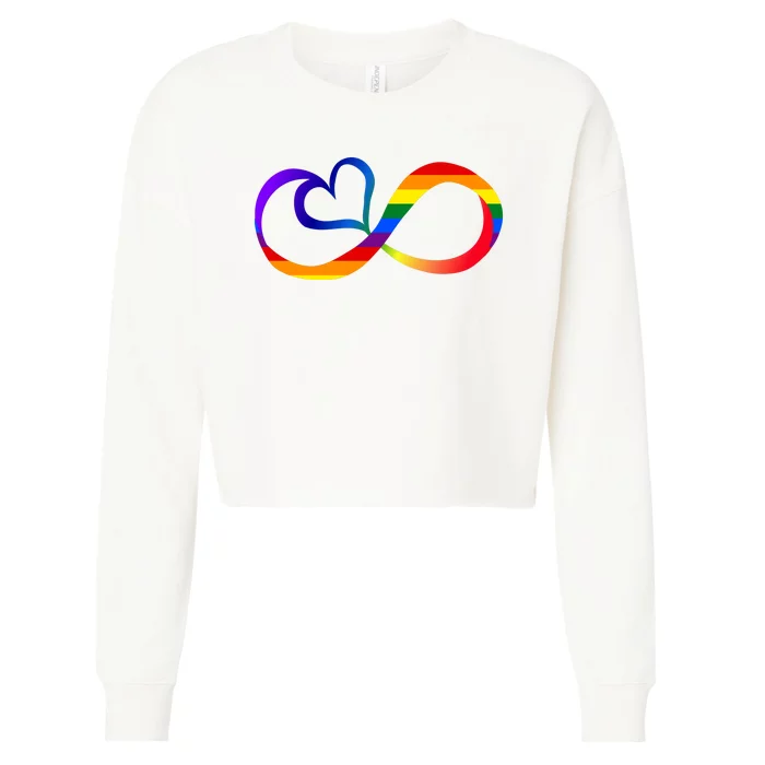 Neurodiversity Heart Symbol Cropped Pullover Crew