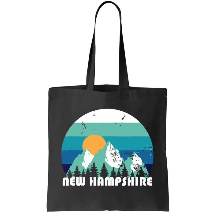 New Hampshire State Retro Vintage Tote Bag