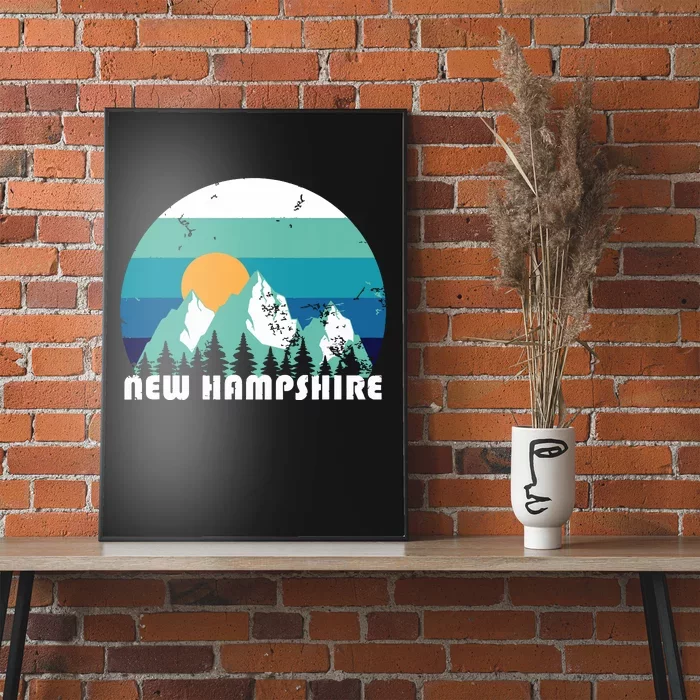 New Hampshire State Retro Vintage Poster