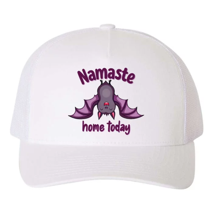 Namaste Home Today Cute Halloween Bat Yoga Yogi Yupoong Adult 5-Panel Trucker Hat