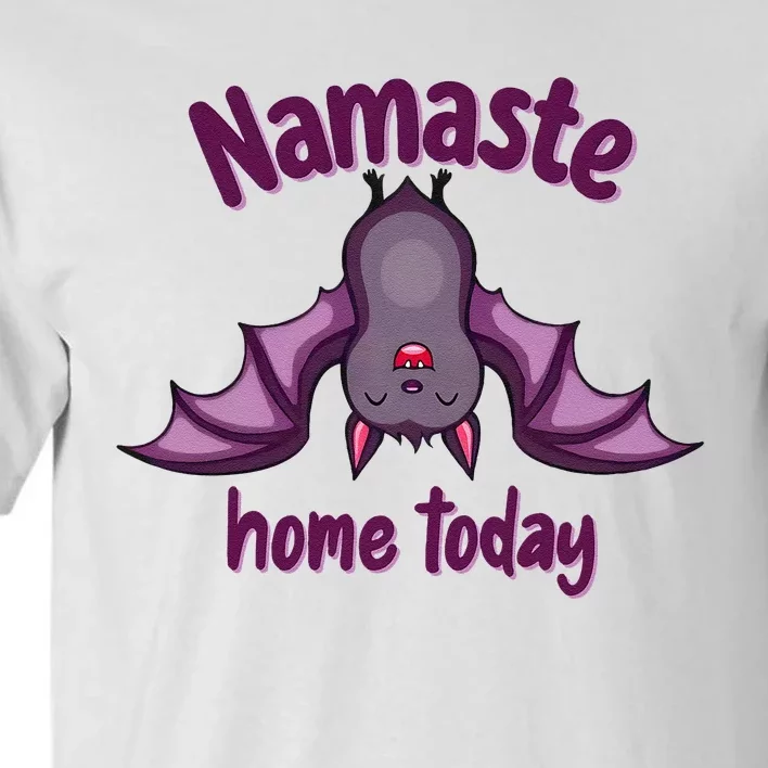 Namaste Home Today Cute Halloween Bat Yoga Yogi Tall T-Shirt