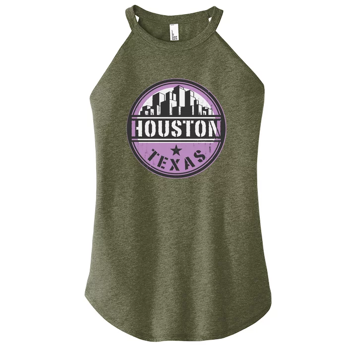 Neon Houston Texas Logo Women’s Perfect Tri Rocker Tank