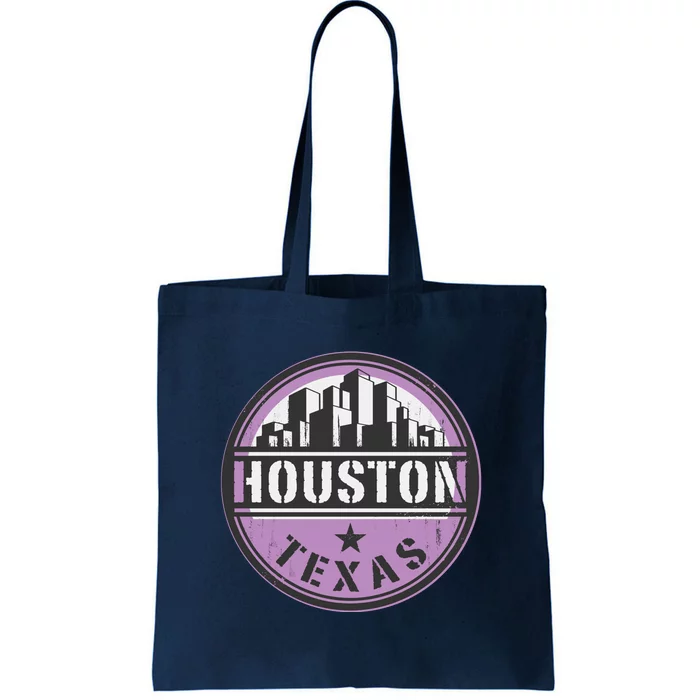 Neon Houston Texas Logo Tote Bag