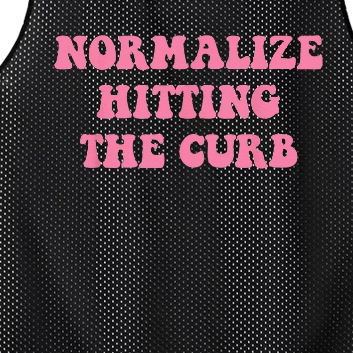 Normalize Hitting the Curb Funny Apparel Mesh Reversible Basketball Jersey Tank