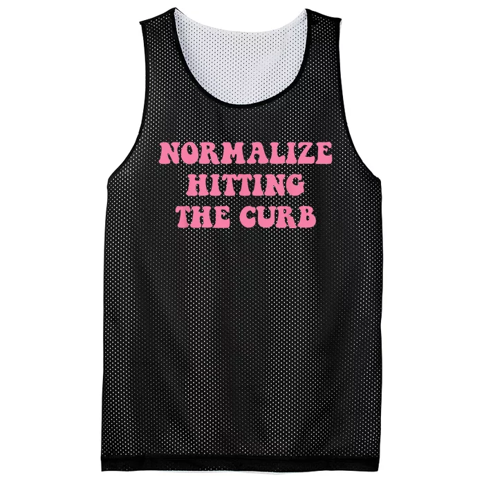 Normalize Hitting the Curb Funny Apparel Mesh Reversible Basketball Jersey Tank