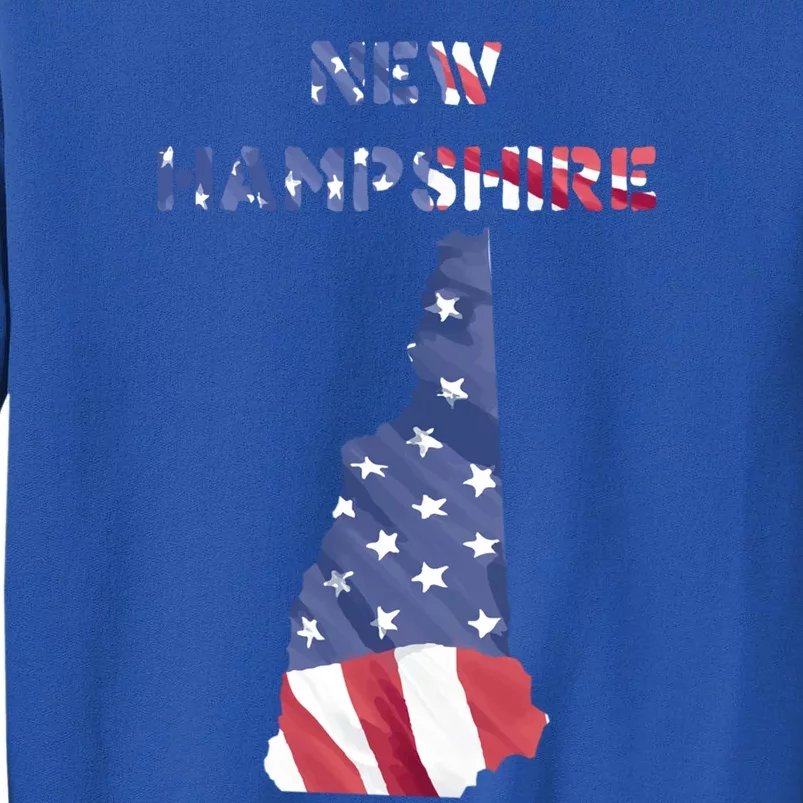 New Hampshire Usa Proud United States America Patriot Flag Gift Tall Sweatshirt