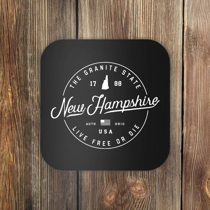 New Hampshire Us State Travel Vacation Shirts Nh Us Coaster