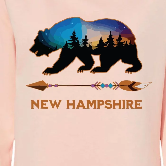 New Hampshire Usa Black Bear Hiking Trails Vacation Souvenir Womens California Wash Sweatshirt