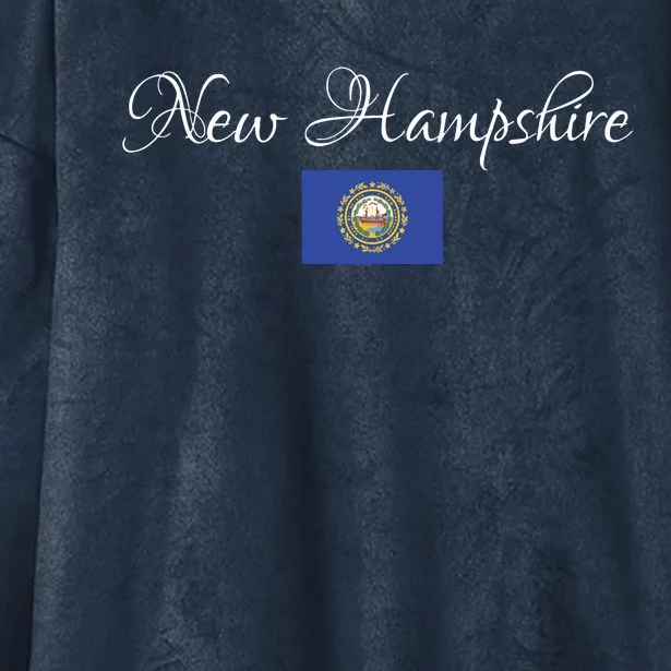 New Hampshire Usa Hooded Wearable Blanket