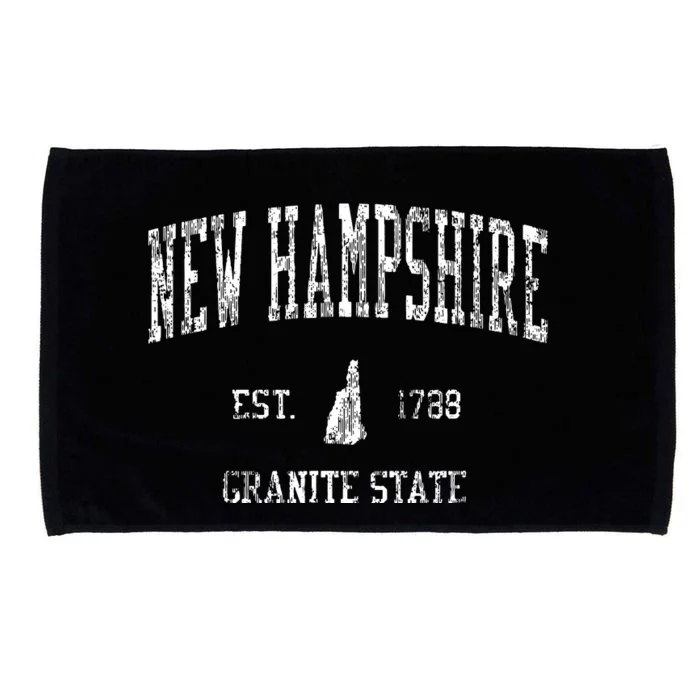 New Hampshire Vintage Sports Design Nh Microfiber Hand Towel