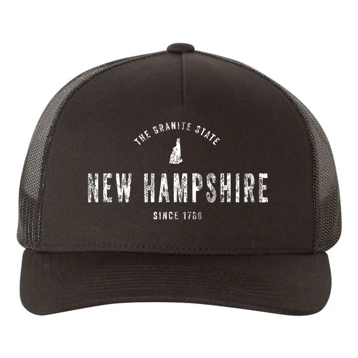 New Hampshire Vintage Sports Design Retro Nh T Yupoong Adult 5-Panel Trucker Hat