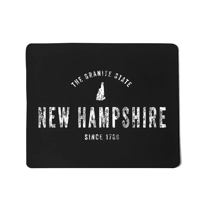 New Hampshire Vintage Sports Design Retro Nh T Mousepad