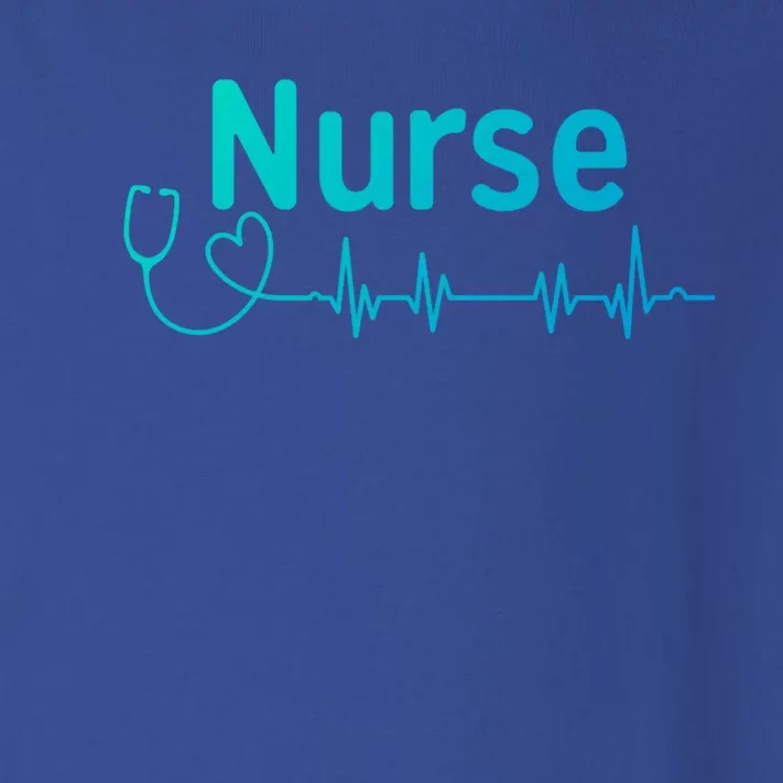 Nurse Heartbeat With Stethoscope Er Nurse Great Gift Toddler Long Sleeve Shirt