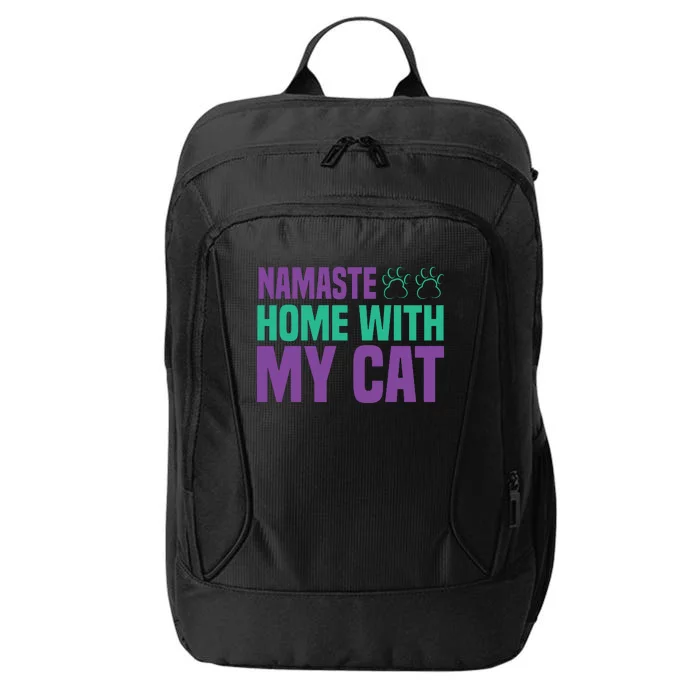 Namaste Home With My Cat City Backpack