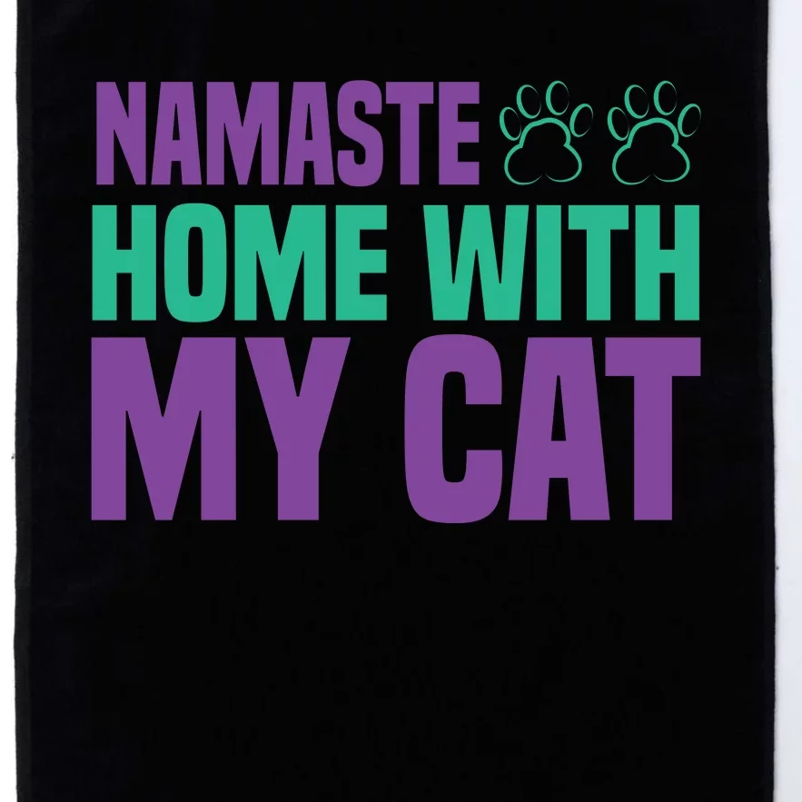 Namaste Home With My Cat Platinum Collection Golf Towel