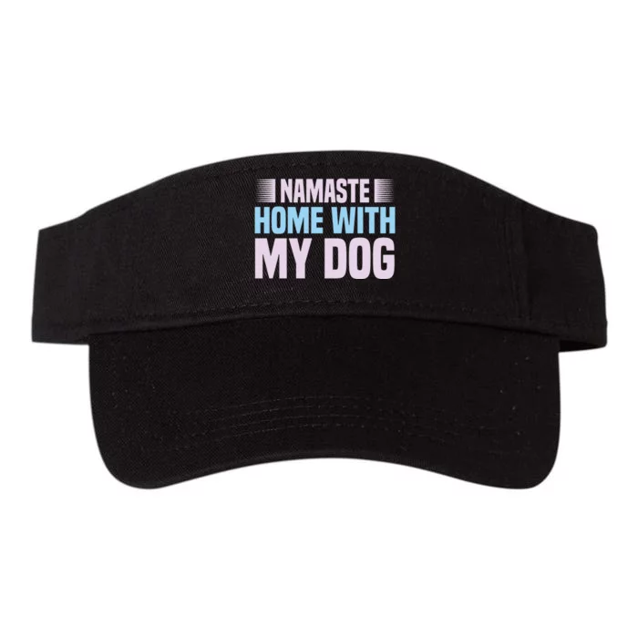 Namaste Home With My Dog Valucap Bio-Washed Visor