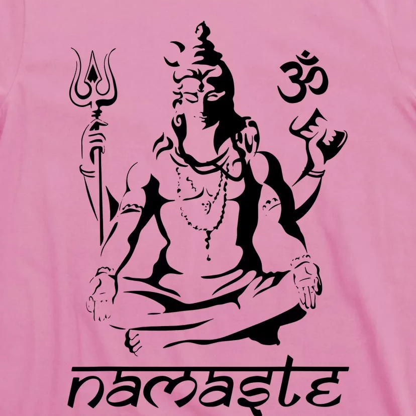 Namaste Hands Yoga Shiva Drawing Cool Meditation Namaste T-Shirt