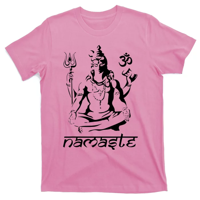 Namaste Hands Yoga Shiva Drawing Cool Meditation Namaste T-Shirt