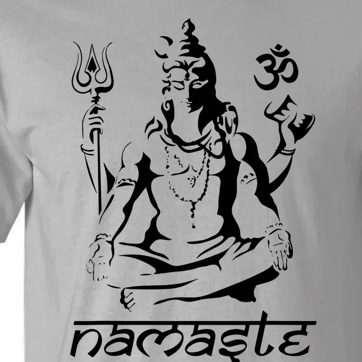 Namaste Hands Yoga Shiva Drawing Cool Meditation Namaste Tall T-Shirt