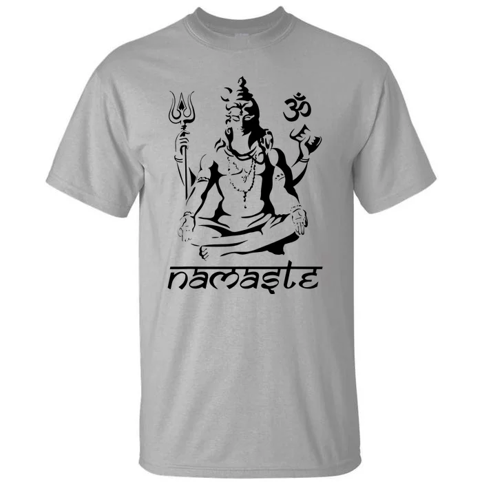 Namaste Hands Yoga Shiva Drawing Cool Meditation Namaste Tall T-Shirt