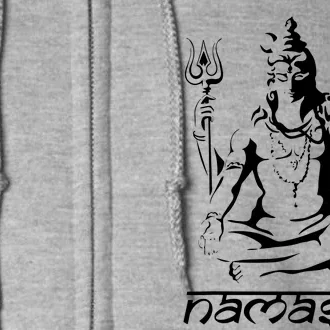 Namaste Hands Yoga Shiva Drawing Cool Meditation Namaste Full Zip Hoodie