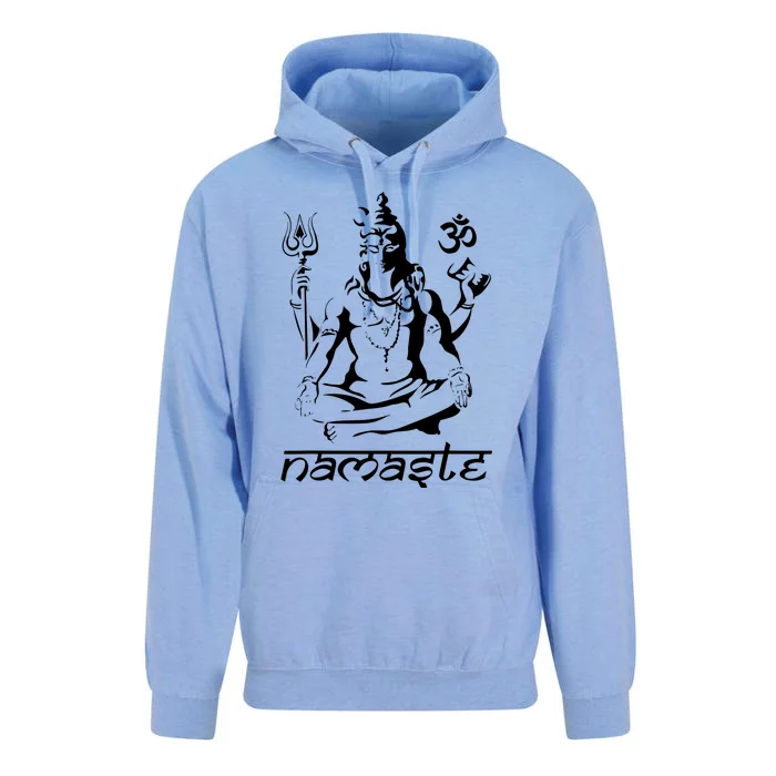 Namaste Hands Yoga Shiva Drawing Cool Meditation Namaste Unisex Surf Hoodie