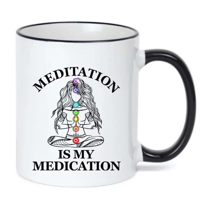 Namaste Hands Yoga Shiva Drawing Cool Meditation Namaste Black Color Changing Mug