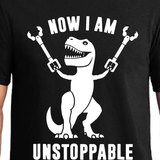 Now I Am Unstoppable Funny TRex Pajama Set