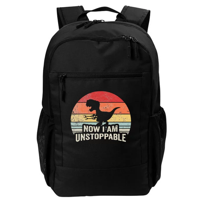 Now I Am Unstoppable Funny Trex Gifts Vintage Daily Commute Backpack