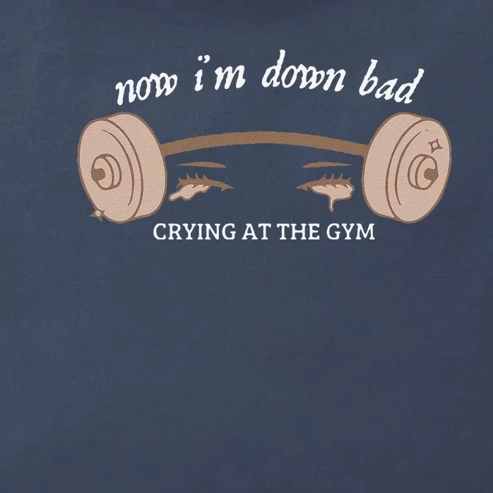 Now I Am Down Bad Crying At The Gym Zip Tote Bag