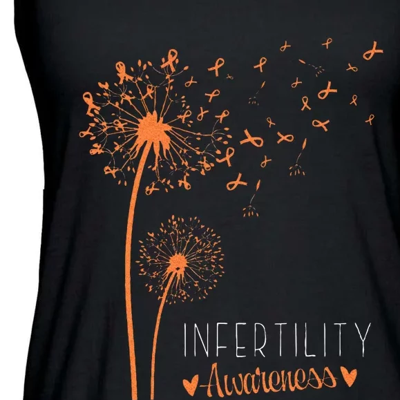 National Infertility Awareness Week Dandelion Ladies Essential Flowy Tank