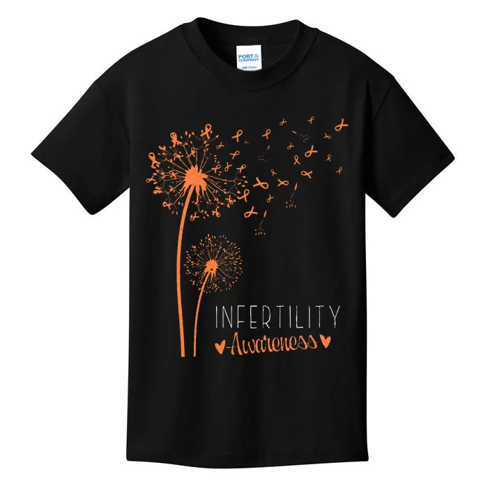 National Infertility Awareness Week Dandelion Kids T-Shirt