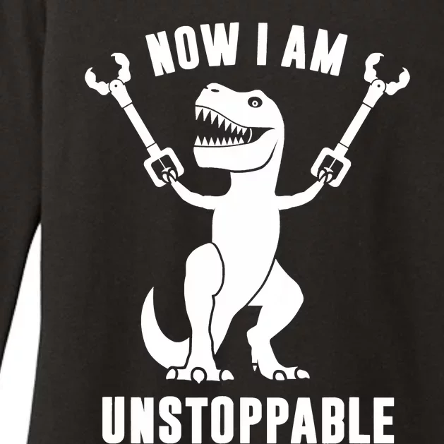 Now I Am Unstoppable Funny TRex Womens CVC Long Sleeve Shirt